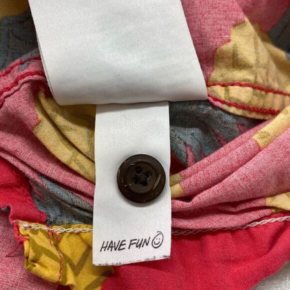 Hurley Pineapple Button Up Short Sleeve Shirt Mens Size XXL - Picture 6 of 8